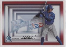 2022 Bowman Bowman in 3-D! Red Refractor 3/5 Cristian Hernandez #B3D-9 0i4k