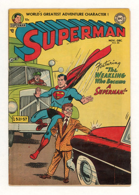 Superman #85 DC Comics F-VF 7.0 Versus Lex Luthor - White Pages