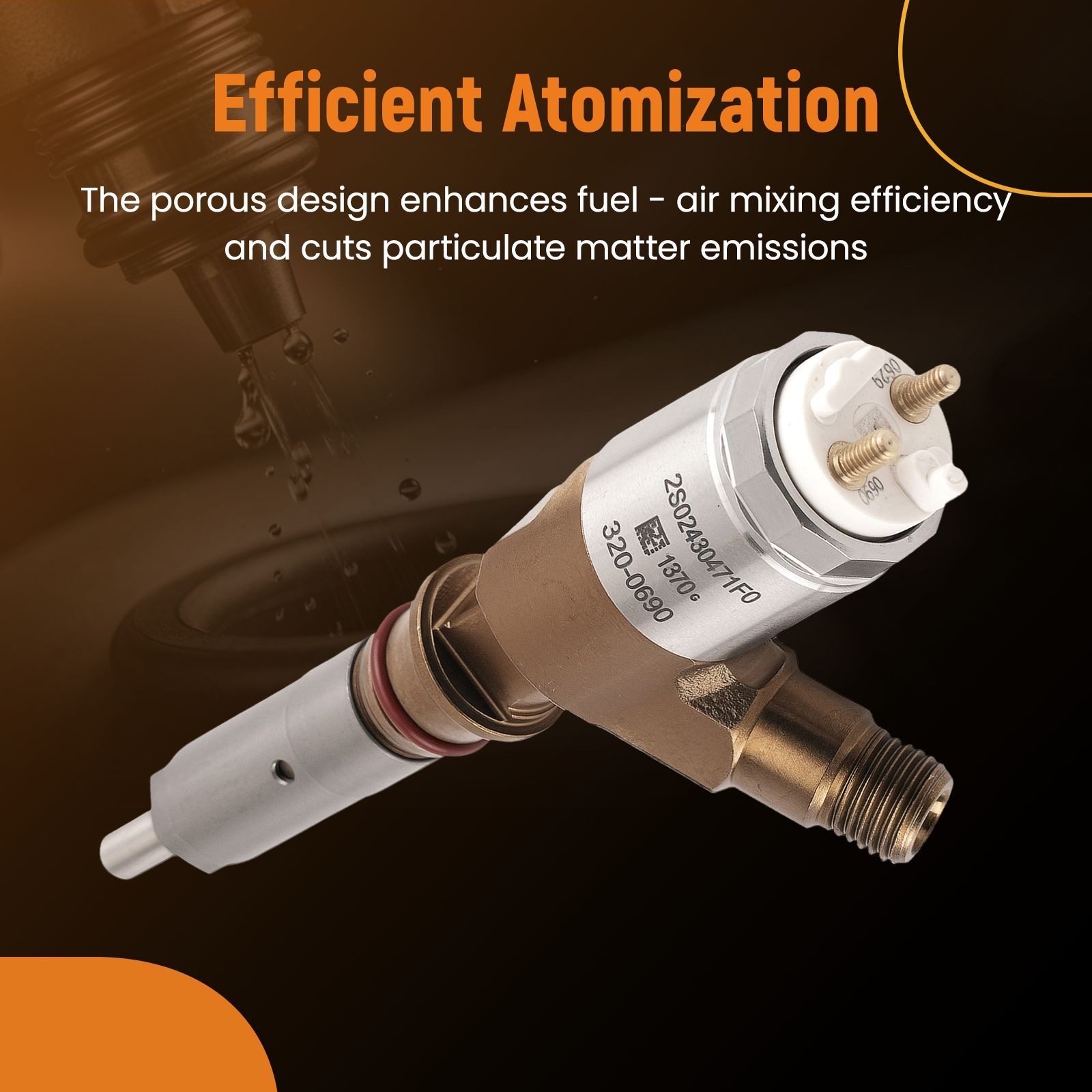 Diesel Injector Assembly for Caterpillar 320D FM 323D SA C6.4 3264700 thumbnail 6