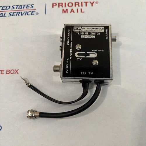 Vintage GC Electronics TV/Game RF Switch 32-3027 Atari NES Coleco