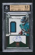 2012 Crown Royale Green 15/49 Justin Blackmon #267 BGS 9.5 GEM MINT Auto 03hd