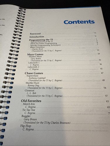 New TI-99/4A TI99 COMPUTE! First Book of TI GAMES Programs Manual - 第 4/6 張圖片