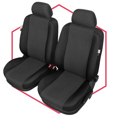 Autositzbezüge Schonbezüge Sitzbezug Auto Front 1+1 Schwarz für Ford C-max