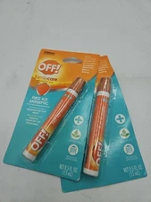 2 PACK. OFF! FamilyCare Bite and Itch Relief Pen.First Aid Antiseptic. EX 12/26