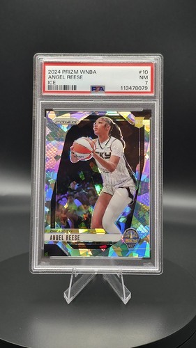 2024 Panini Prizm WNBA Ice Prizm Angel Reese #10 PSA 7 Rookie RC 🔥📈