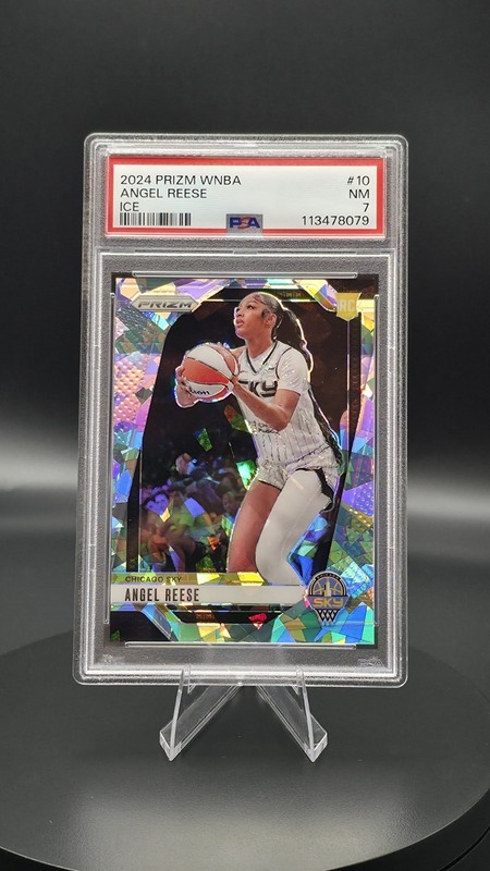 2024 Panini Prizm WNBA Ice Prizm Angel Reese #10 PSA 7 Rookie RC 🔥📈