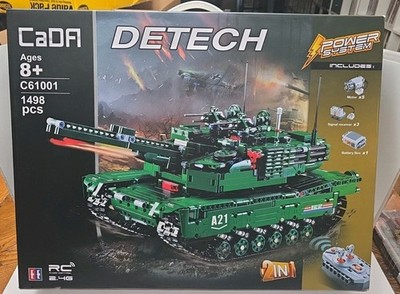 CaDA 2in1 M1A2 Abrams U.S. Main Battle Tank 2 in 1 Remote Controlled Brick Set