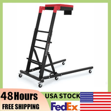 48-68 Adjustabl Foldable Top Side Automotive Creeper W6 Swivel Caster Wheels