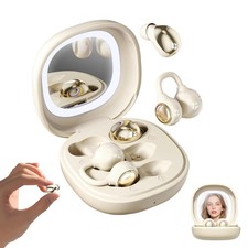 QJF Wireless Clip-On Open Earbuds, Butterfly Earring Bluetooth Headphones wit...