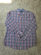Chaps Easy Care Men's Multicolor Long-Sleeve Plaid Button-Down Shirt Sz XL