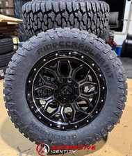 20x9 Fuel Surge Black Gray Wheels 35 Rt At Tires 5x5 Jeep Wrangler Jk Jl