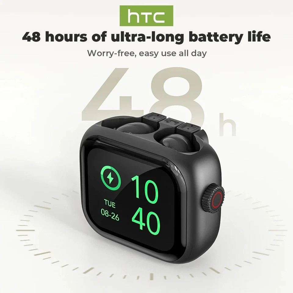 HTC NE40 Bluetooth V6.0 Earphones with AI Translator 135 Languages LCD Touch - Immagine 2 di 4