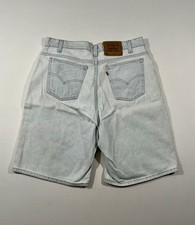 Vintage Levis 560 Loose Fit Denim Shorts Mens 36 Orange Tab Jorts Made in USA