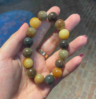 13mm Buddha Bead Rosary Wenwan Dunhuang Bodhi Root Bracelet Buddha Bead Rosary