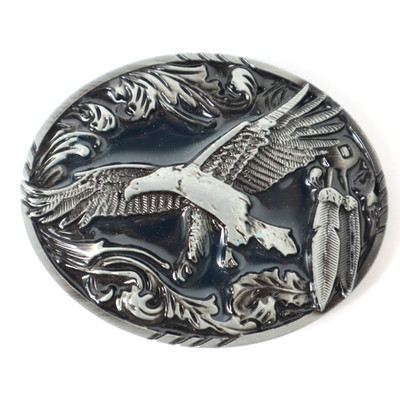 Vintage Belt Buckle American Soaring Eagle USA 1990s