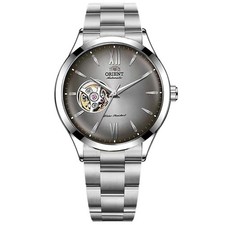 Orient Men's Automatic Open Heart Watch 30M Water Resistant Grey Dial Watch
