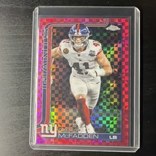 2025 Topps Chrome - Micah McFadden #232 Hot Pink X-Fractor