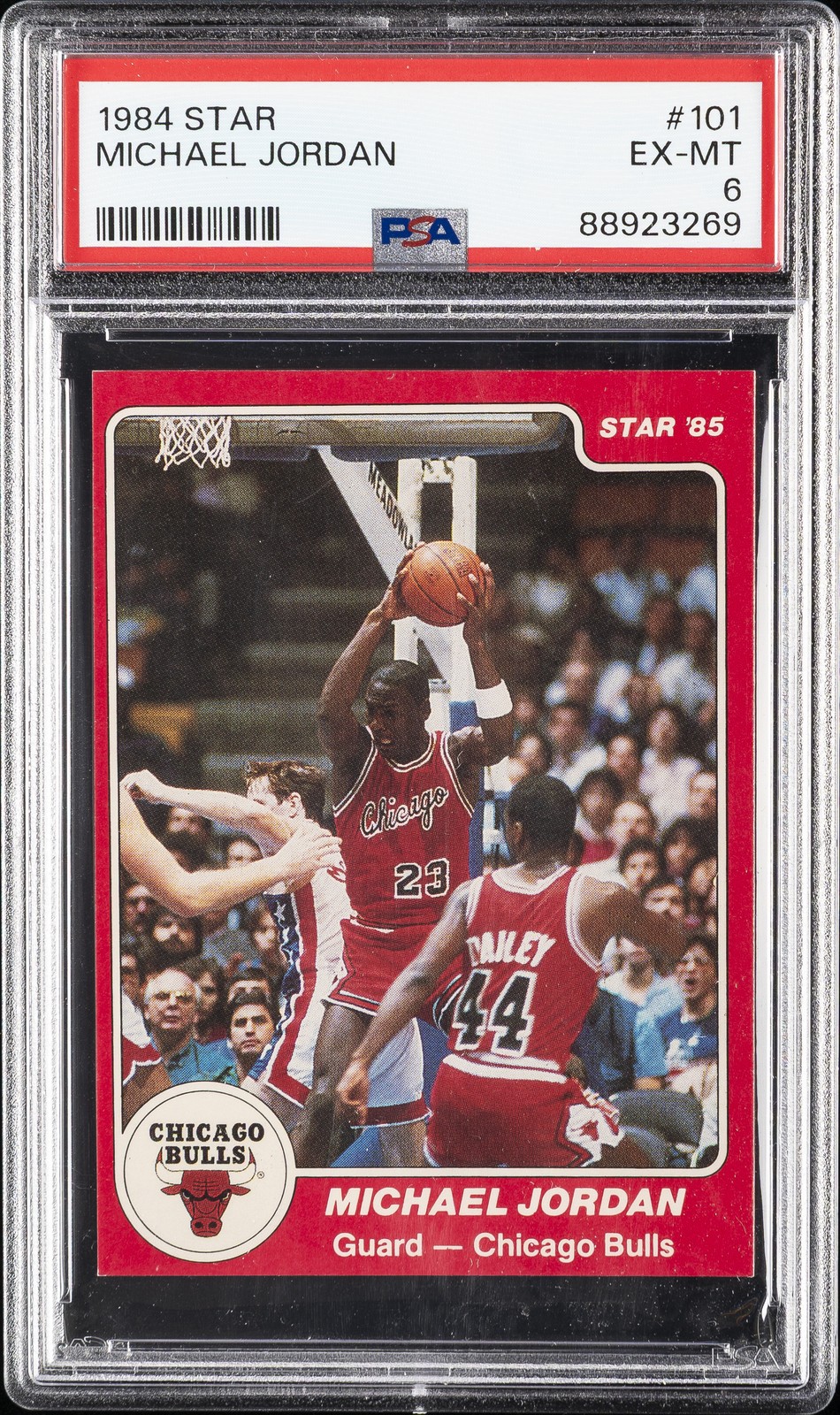 1984 STAR #101 MICHAEL JORDAN PSA 6