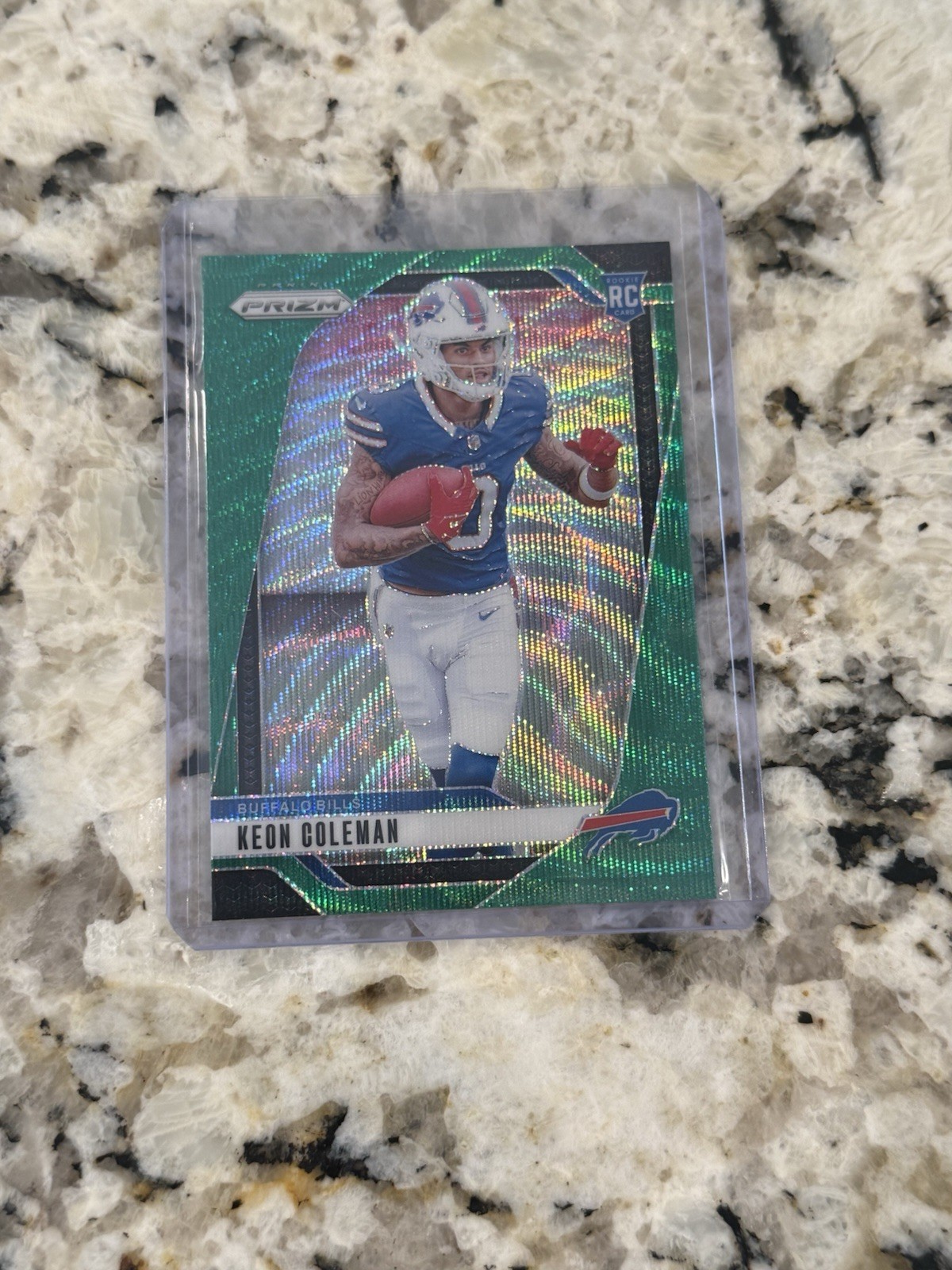 2024 Panini Prizm - Rookies Keon Coleman #362 Green Wave Prizm (RC) Bills NFL