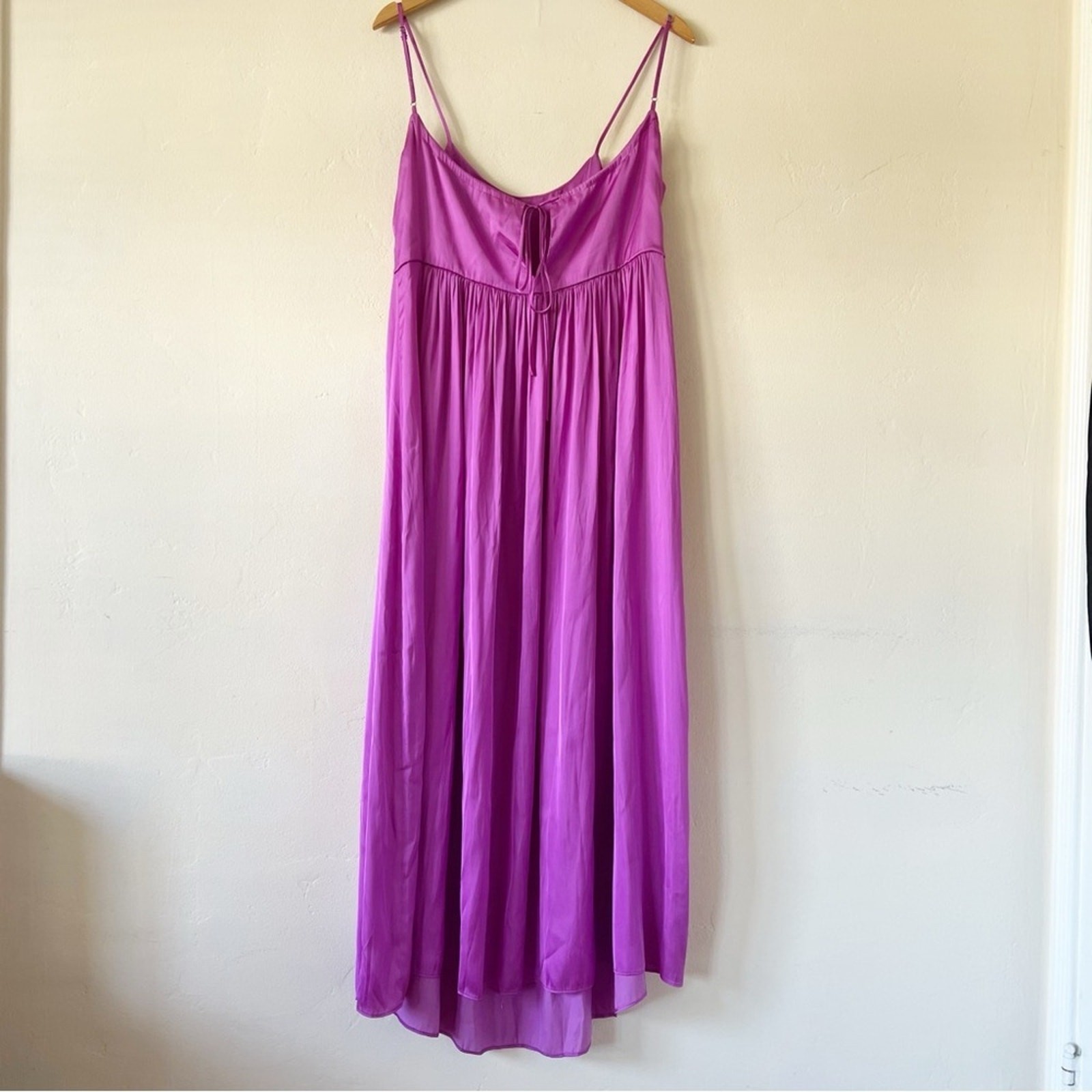 Mango Scoop Neck Satin Dress - image 9
