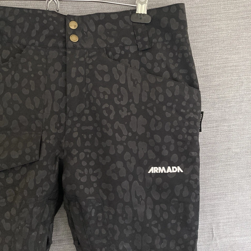 Женские Armada корм снега брюки черный леопард лыж сноуборда брюки - Изображение 4 из 4