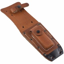 Funda de cuero Ontario para cuchillo de supervivencia de la Fuerza Aérea 499 con piedra de afilar
