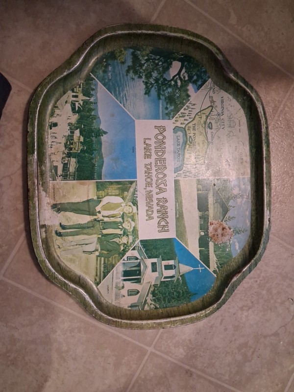 Vintage Ponderosa Ranch Bonanza Serving Tray