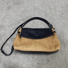 kate spade new york Black Straw Exterior Bags Handbags for Women