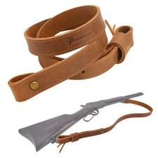 Cinghia per fucile in pelle marrone adatta per Marlin Henrry Ruger Remington 