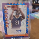 2025 Topps Finest Yves Missi RC Rookie Blue X-Fractor Refractor Auto 69/99