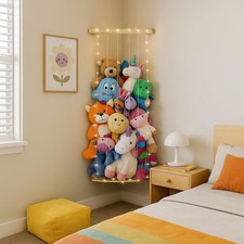 Nursery Furniture Hanging Organizer – Wall Mounted Stuffed Animal Storage for...