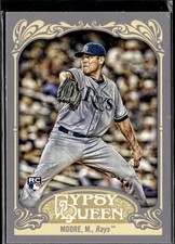 2012 Topps Gypsy Queen Matt Moore #6 Rookie SN,RC Tampa Bay Rays