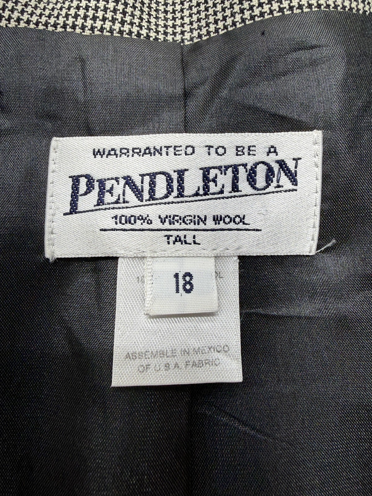 Pendleton Jacket Womens 18 Tall Gray Wool Skirt S… - image 8