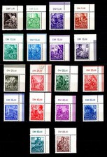 DDR 1953 Michel 362 -379 F&uuml;nfjahrplan I, Eckrandst&uuml;cke - Luxus, postfrisch