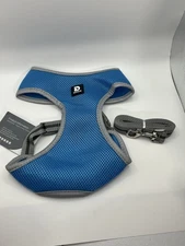 Blue Dog Harness And Leash  Large Dog
