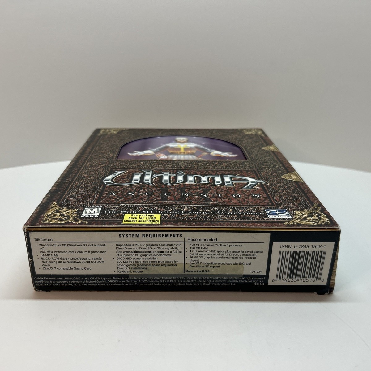Ultima IX Ascension Big Box Edition PC Game 100% Complete W/ Map