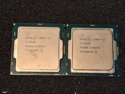 Intel Core i3-6100 SR2HG 3.70GHz 3 MB 8 GT/s FCLGA1151 Processors (Lot of 2)