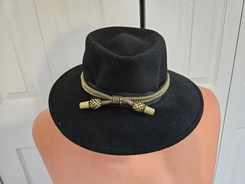 Civil War US/CSA Slouch Hat Size Large With Black and Gold Cord