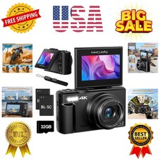 4K Digital Camera for Photography, 4K 64MP Vl...