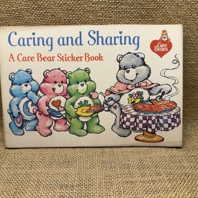 Vintage 1984 Caring And Sharing Care Bear Sticker Book With Stickers Unused