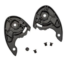2Pcs Motorrad Helm Basen Objektiv Basis Platte mit Schrauben Zubeh&ouml;r Schwarz