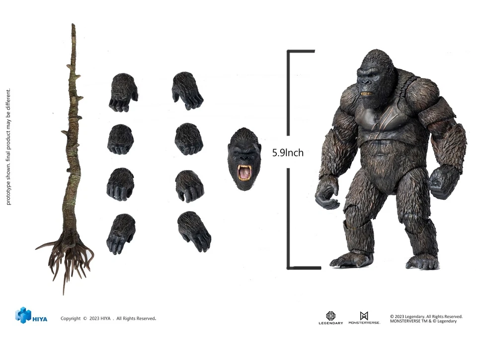 AUG238467: Figura de acción Hiya Toys Kong: Skull Island - Kong Exquisite Series Foto 2 de 3