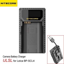 Nitecore ULSL USB Battery Charger For Leica SL Series BP-SCL4 Camera Batteries