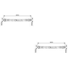 2x BOSCH Bremsschlauch vorne für Mercedes-Benz E-Klasse T-Model S212 W212 C218