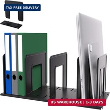 Adjustable Vertical File Sorter Sturdy Plastic Expandable Upright File Holder, D