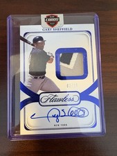 Gary Sheffield Auto Game Worn Used Jersey Patch 2024 Flawless /15 Yankees HOF sp
