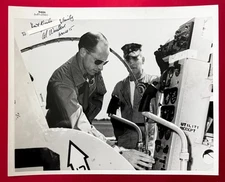 ALFRED AL WORDEN APOLLO 15 CANDID HAND SIGNED AUTOGRAPH PHOTO FAMILY INSCRIPTION