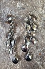 Vintage Upcycled Necklace  W/AB Glass Crystals And Pierced Earrings  — photo 2
