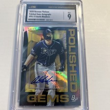2020 Bowman Platinum  Polished Gems Autographs Austin Meadows Auto