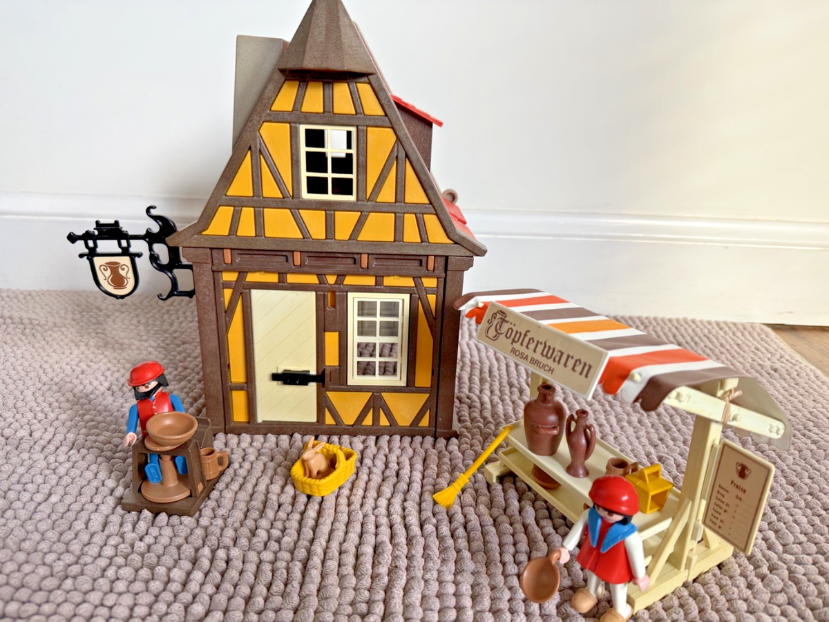Playmobil Medieval Pottery Shop Set 3455 - Vintage 1984 | eBay